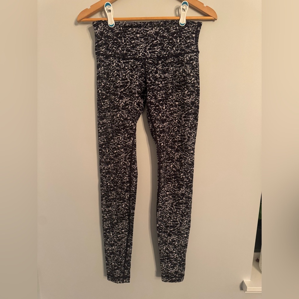 Lululemon Wunder Under Iced Wave Leggings Size 6
